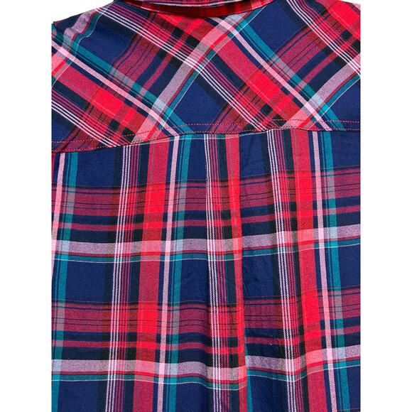 Maurice’s Plaid Long Sleeve Button Down soft cotton size Small - Picture 5 of 8